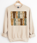 Checkered Sweater Weather Graphic Top