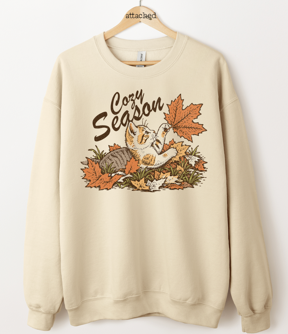 Cats Cozy Season Graphic Top