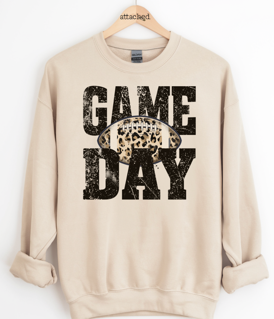 Leopard Game Day Graphic Top