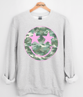 Camo Smiley Graphic Top