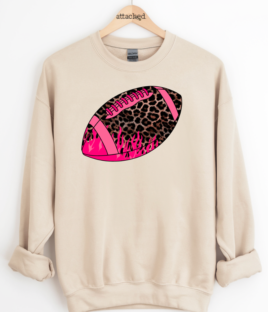 Leopard Football Graphic Top