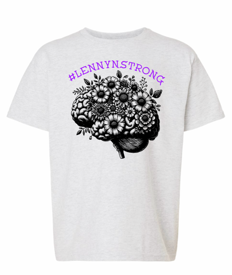 YOUTH Floral Brain Lennyn Strong Graphic Top