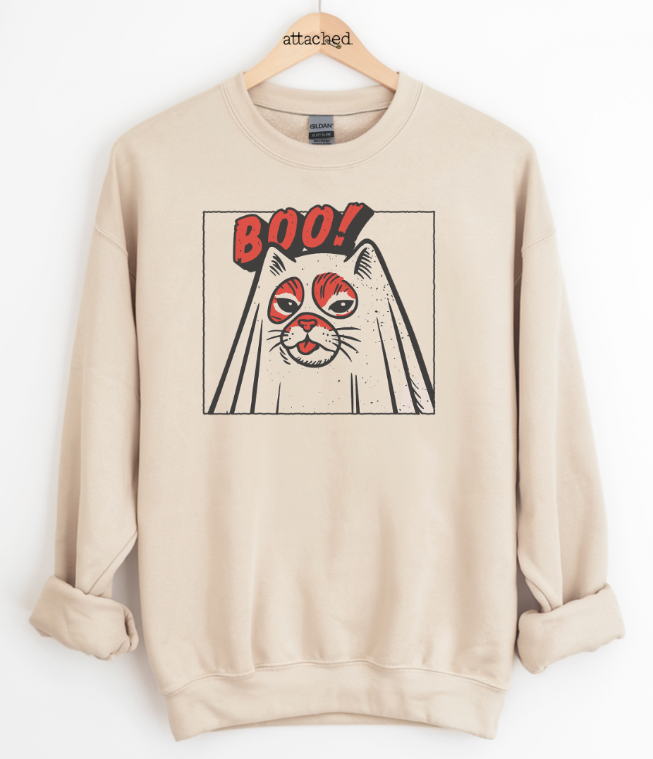 Boo Cat Graphic Top