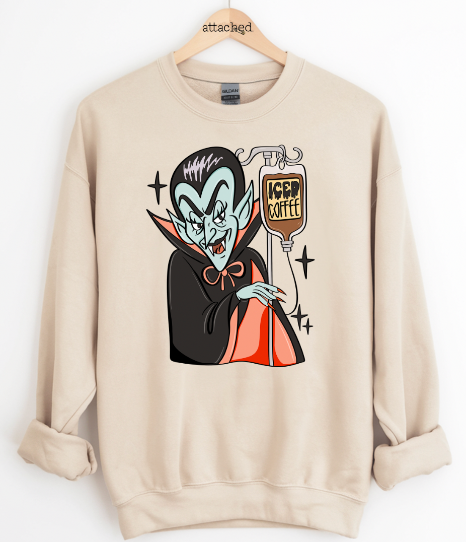 Iced Coffee Vampire Graphic Top