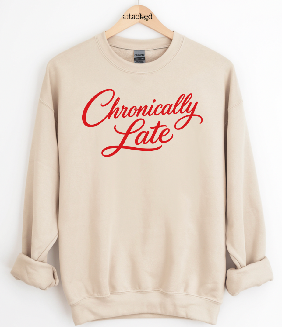 Chronically Late Graphic Top