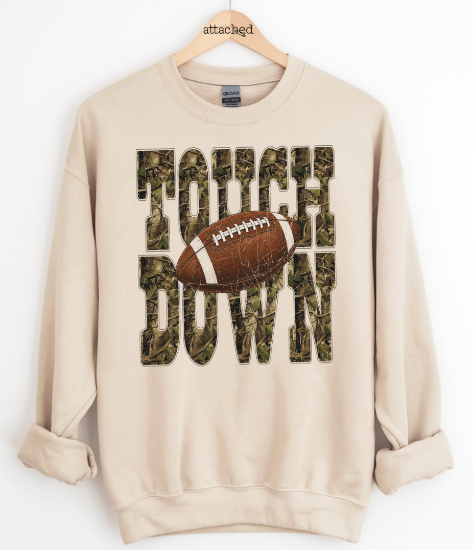 Camo Touchdown Graphic Top