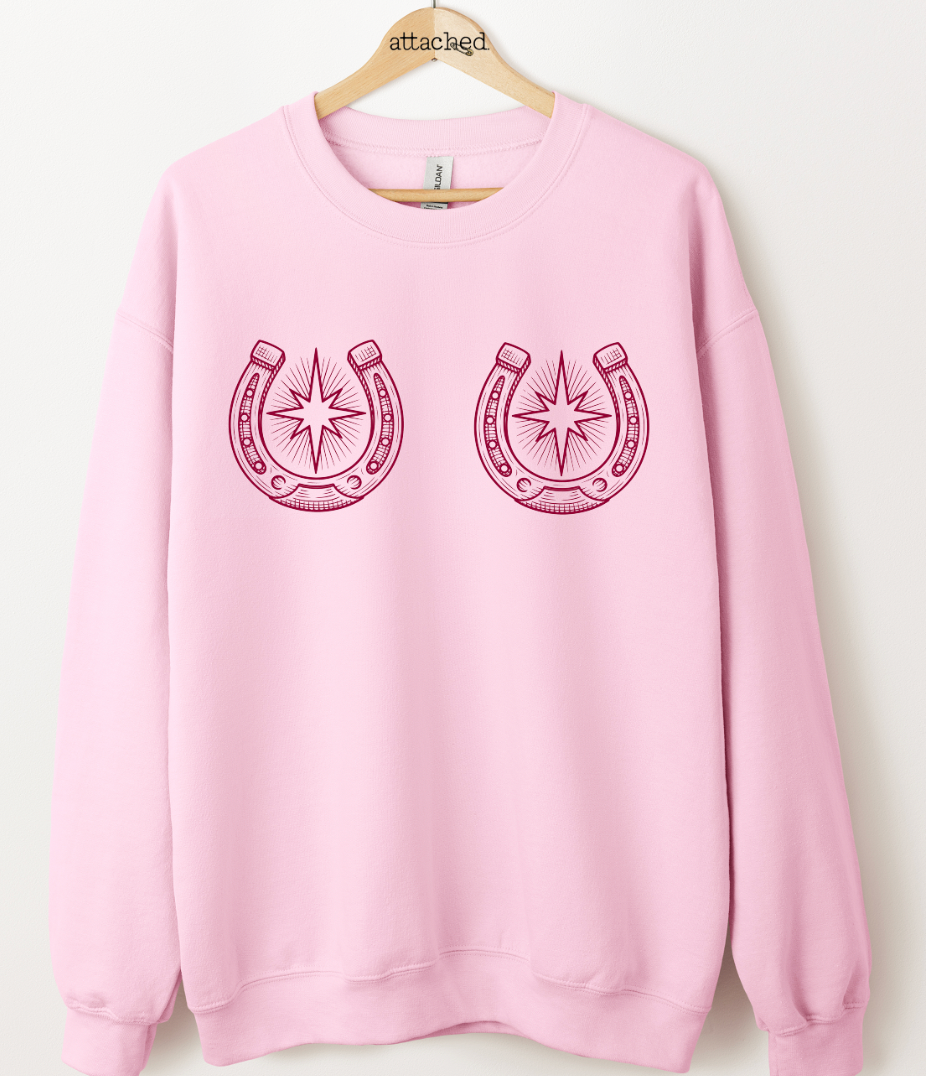 Hide Society Horseshoe Bubs Lady Graphic Top