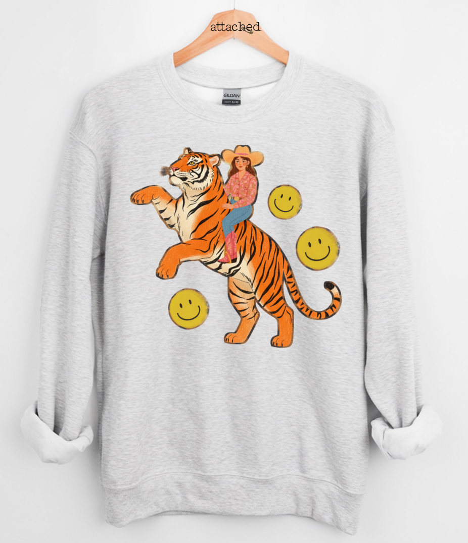 Hide Society Tiger Cowgirl Graphic Top