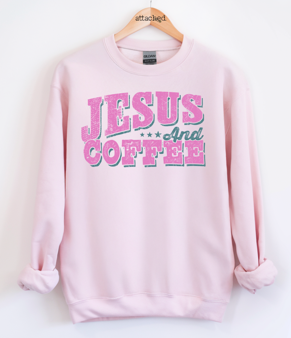 Jesus And Coffee Graphic Top