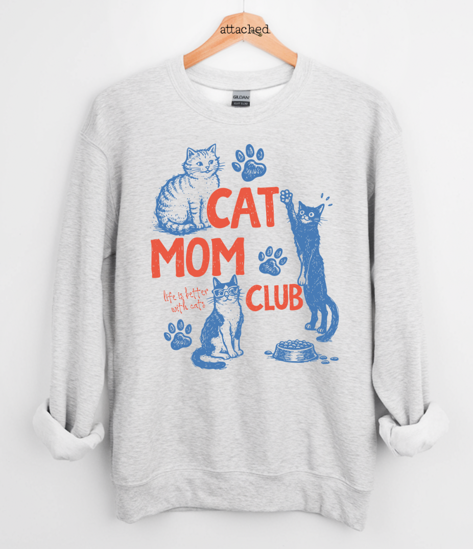 Cat Mom Club Graphic Top
