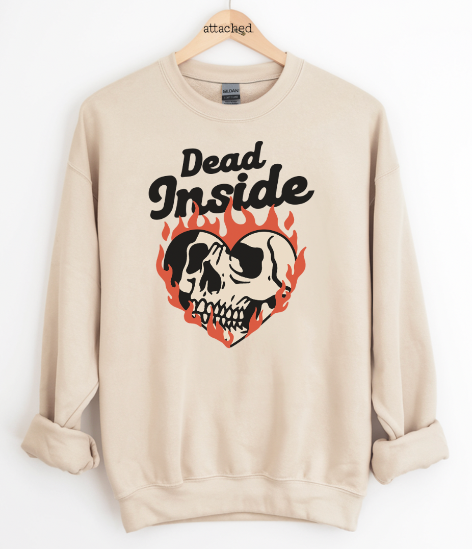 Dead Inside Skull Graphic Top