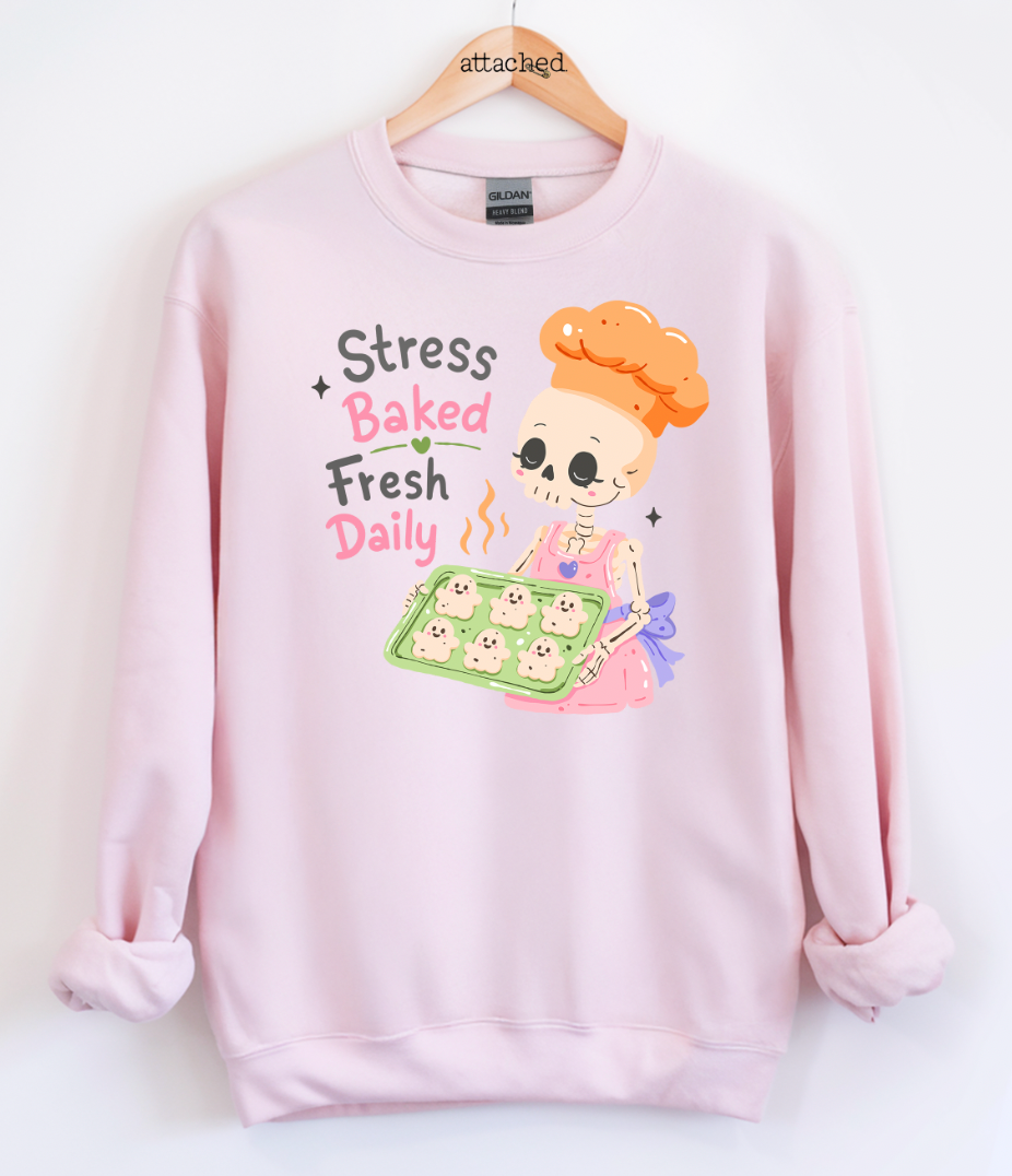 Stress Baked Skeleton Graphic Top