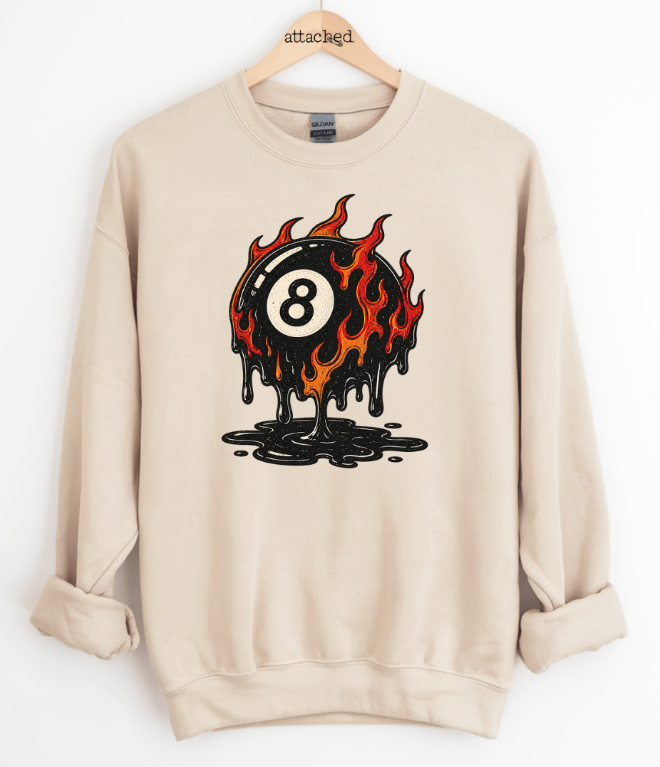Melting 8 Ball Graphic Top