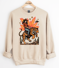 UFO Tiger Cowgirl Graphic Top