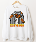 God Is The Reason Butterflies Graphic Top