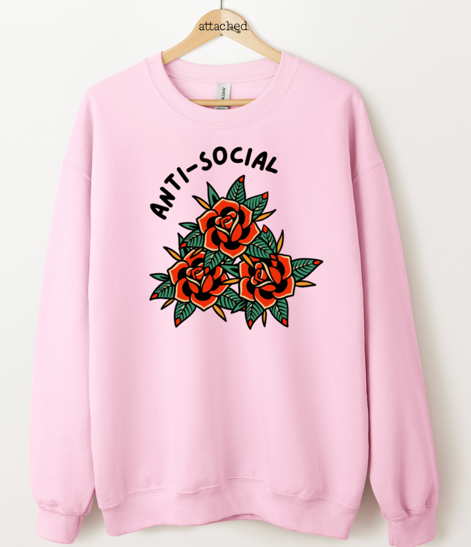 Antisocial Roses Graphic Top