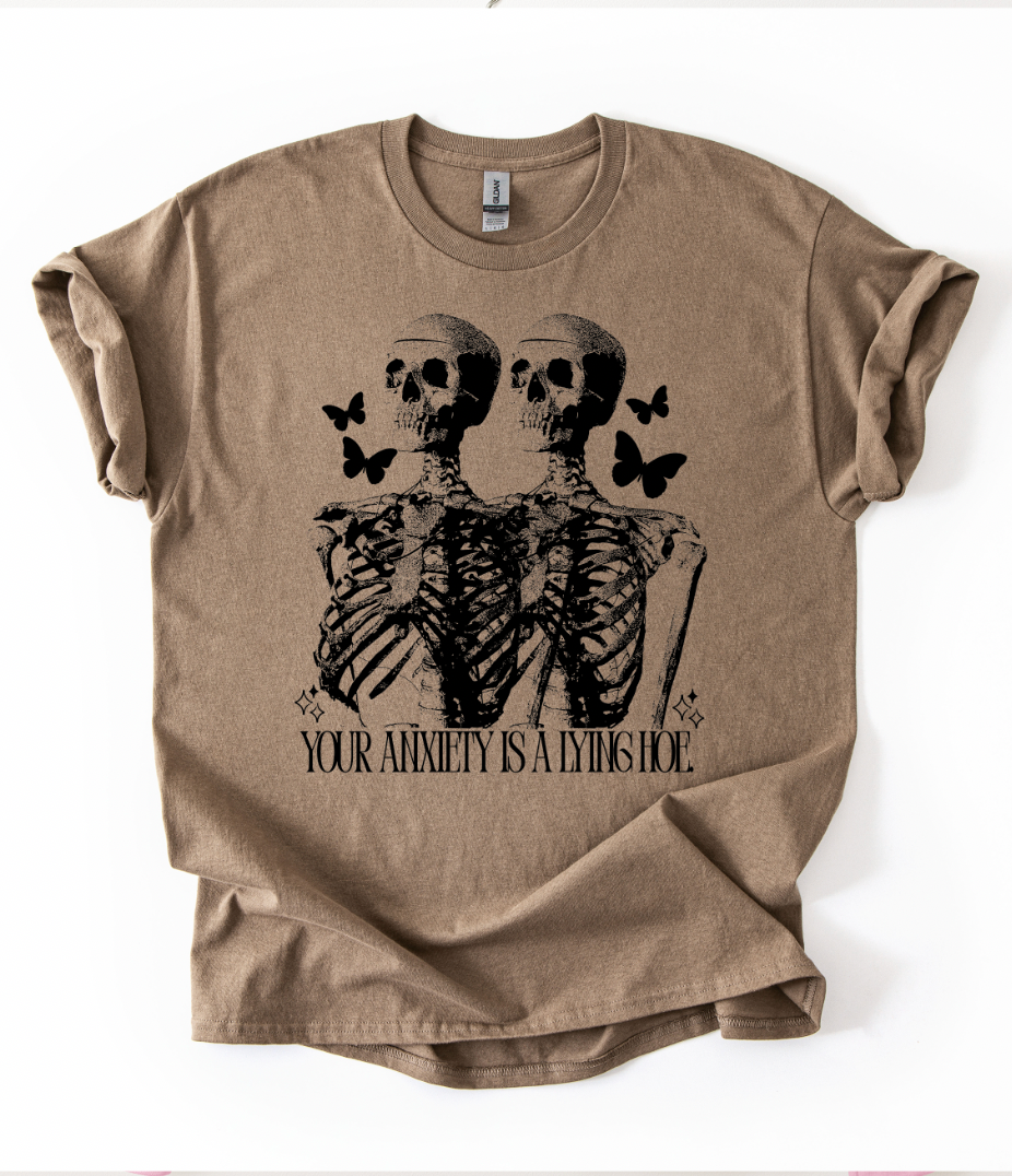 Your Anxiety Skeletons Graphic Top