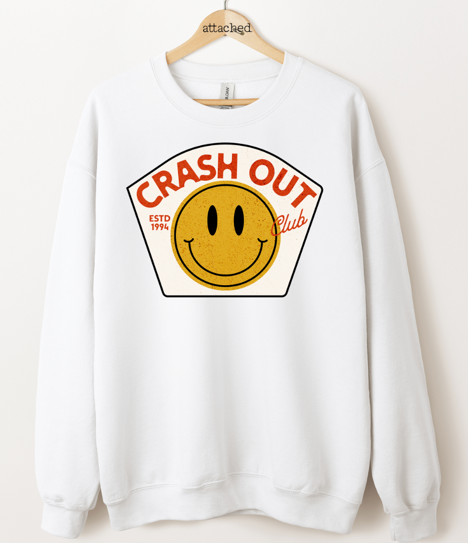 Crash Out Smiley Graphic Top