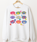 Colorful Footballs Graphic Top
