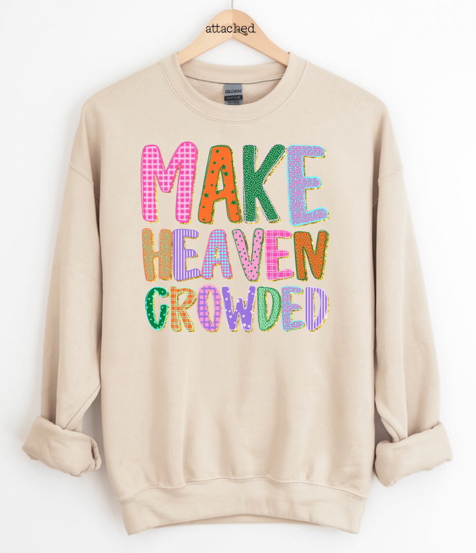 Colorful Make Heaven Crowded Graphic Top