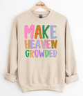 Colorful Make Heaven Crowded Graphic Top