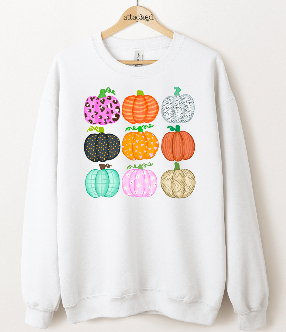 Colorful Pumpkins Graphic Top