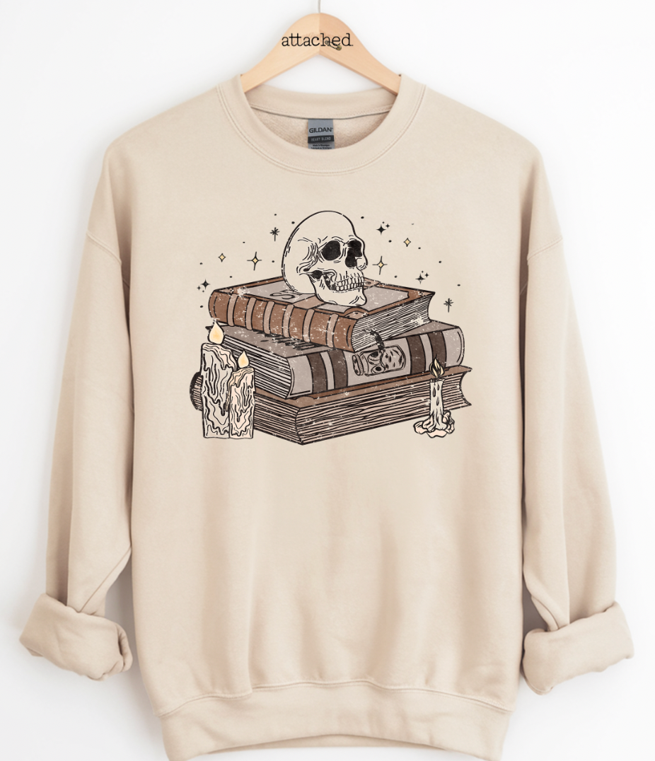 Spooky Books Graphic Top
