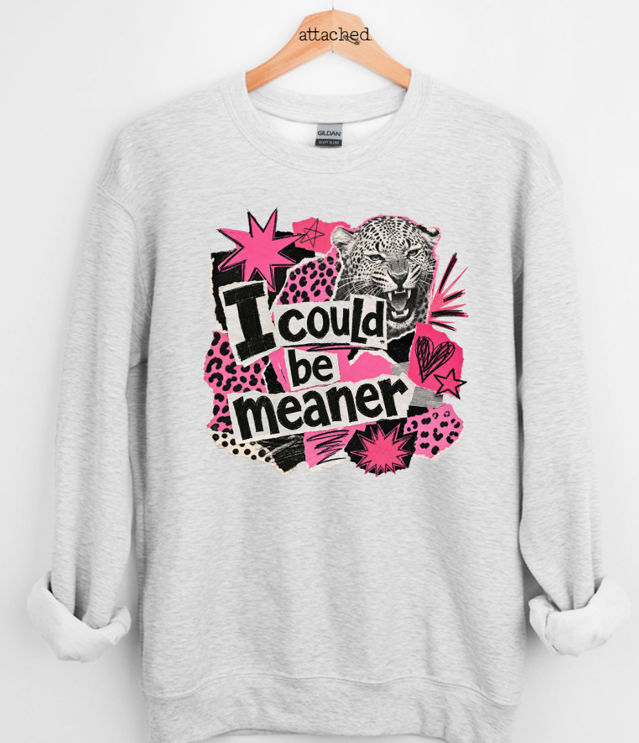 Could Be Meaner Leopard Graphic Top