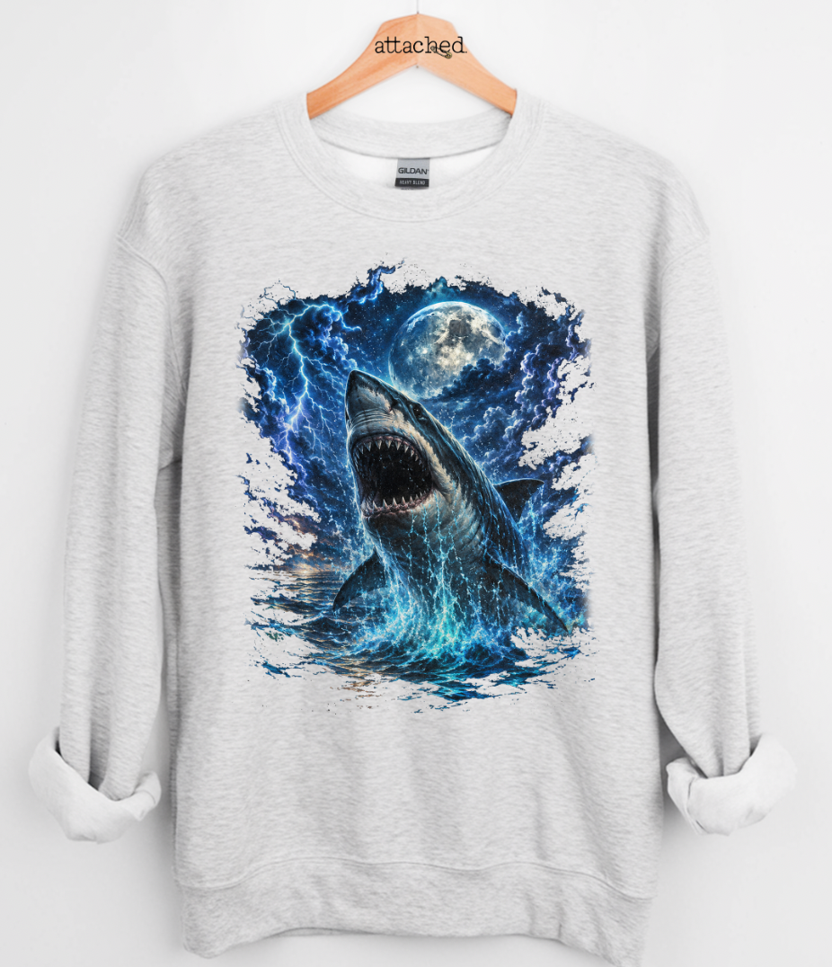 Shark Moon Graphic Top