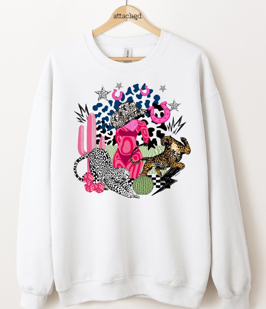 Y'allternative Collage Graphic Top