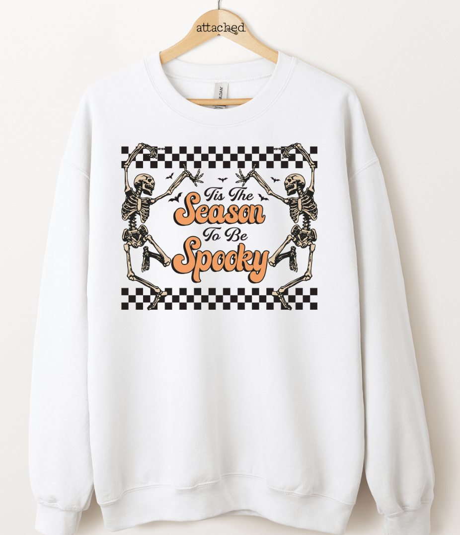 Tis The Season To Be Spooky Skeletons Graphic Top