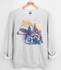 Colorful Raccoon Scene Graphic Top