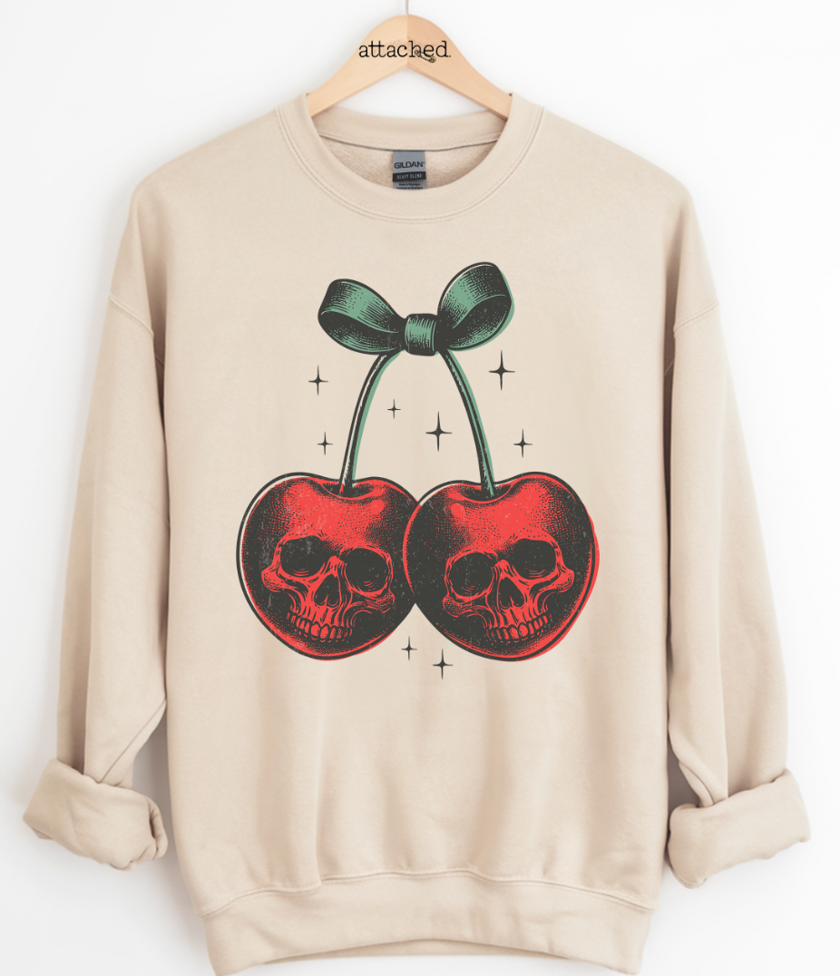 Skull Cherries Graphic Top