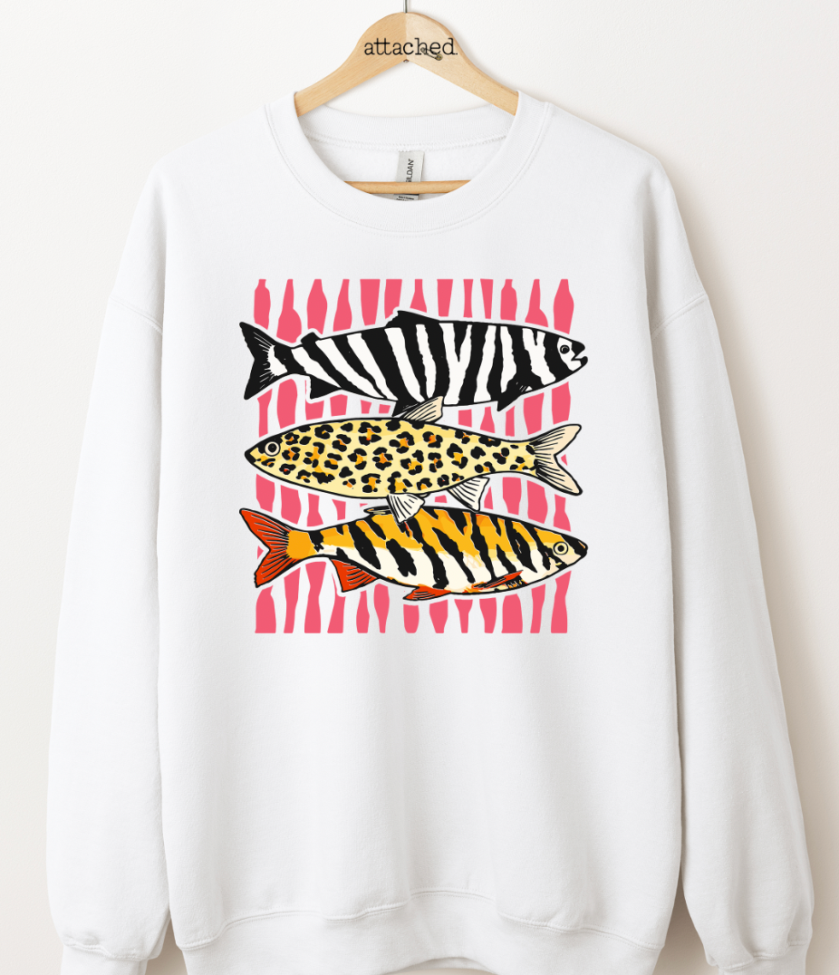 Printed Fish Graphic Top