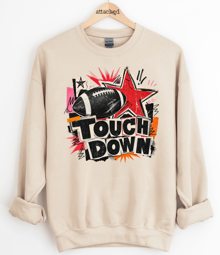 Football Touchdown Graphic Top