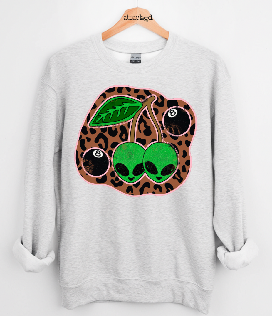 8 Ball Aliens Graphic Top