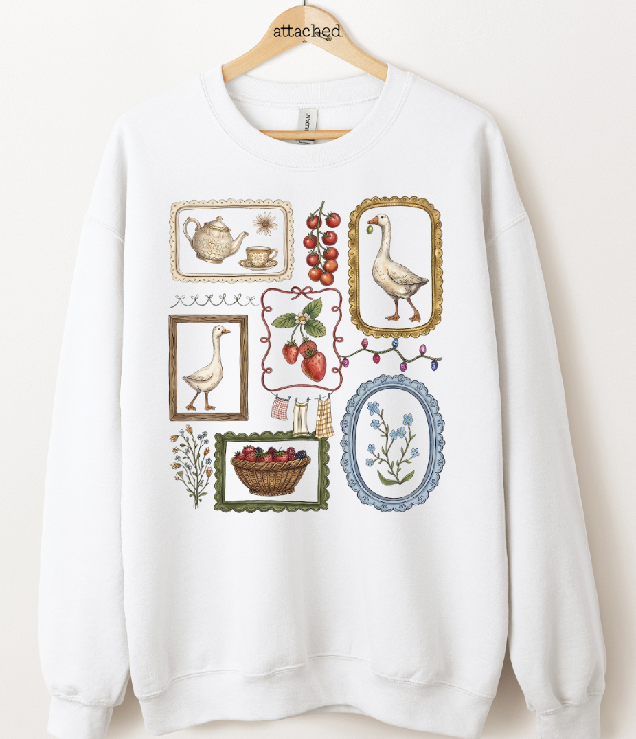 Vintage Vibe Geese Graphic Top