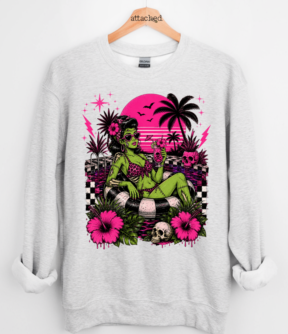 Spooky Pool Vibes Graphic Top