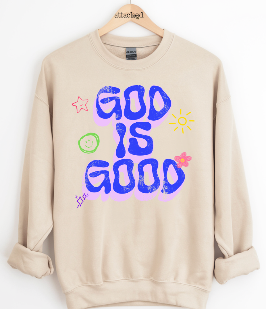 God Is Good Doodles Graphic Top