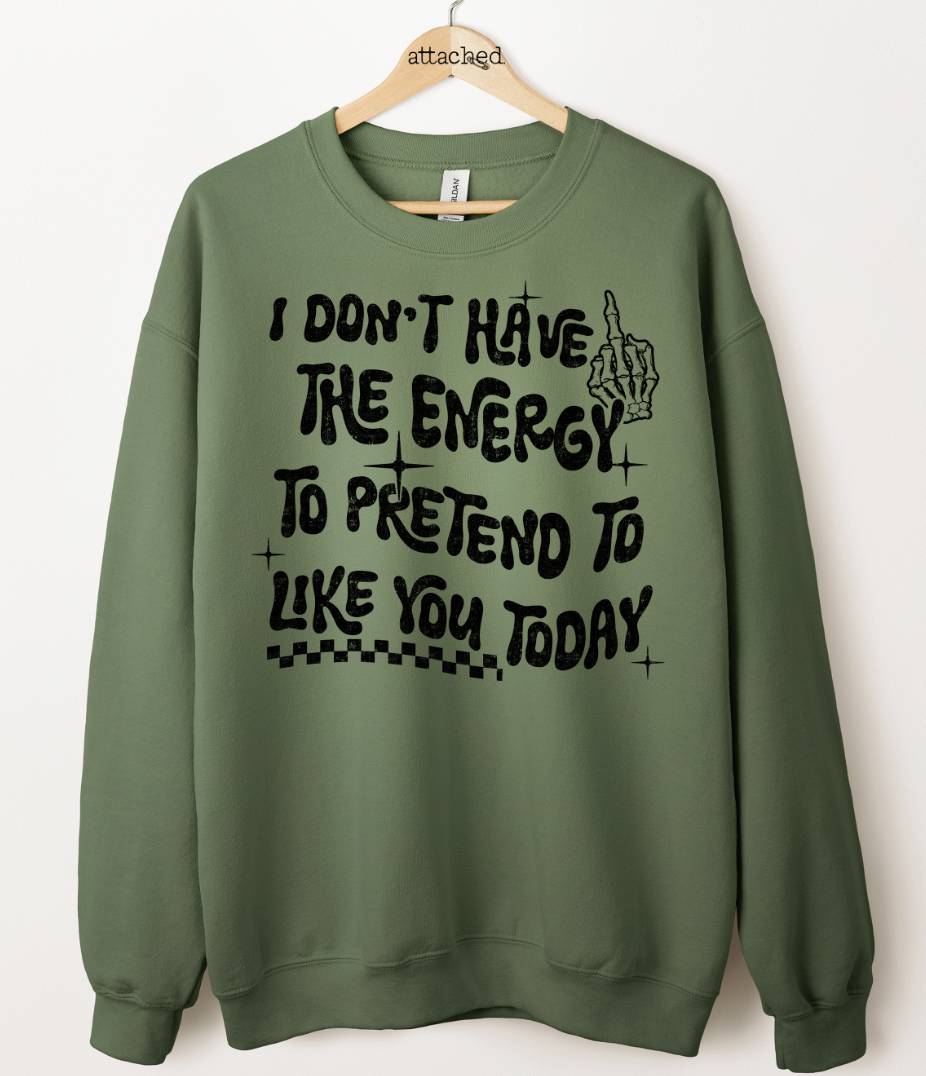 Don't Have The Energy Graphic Top