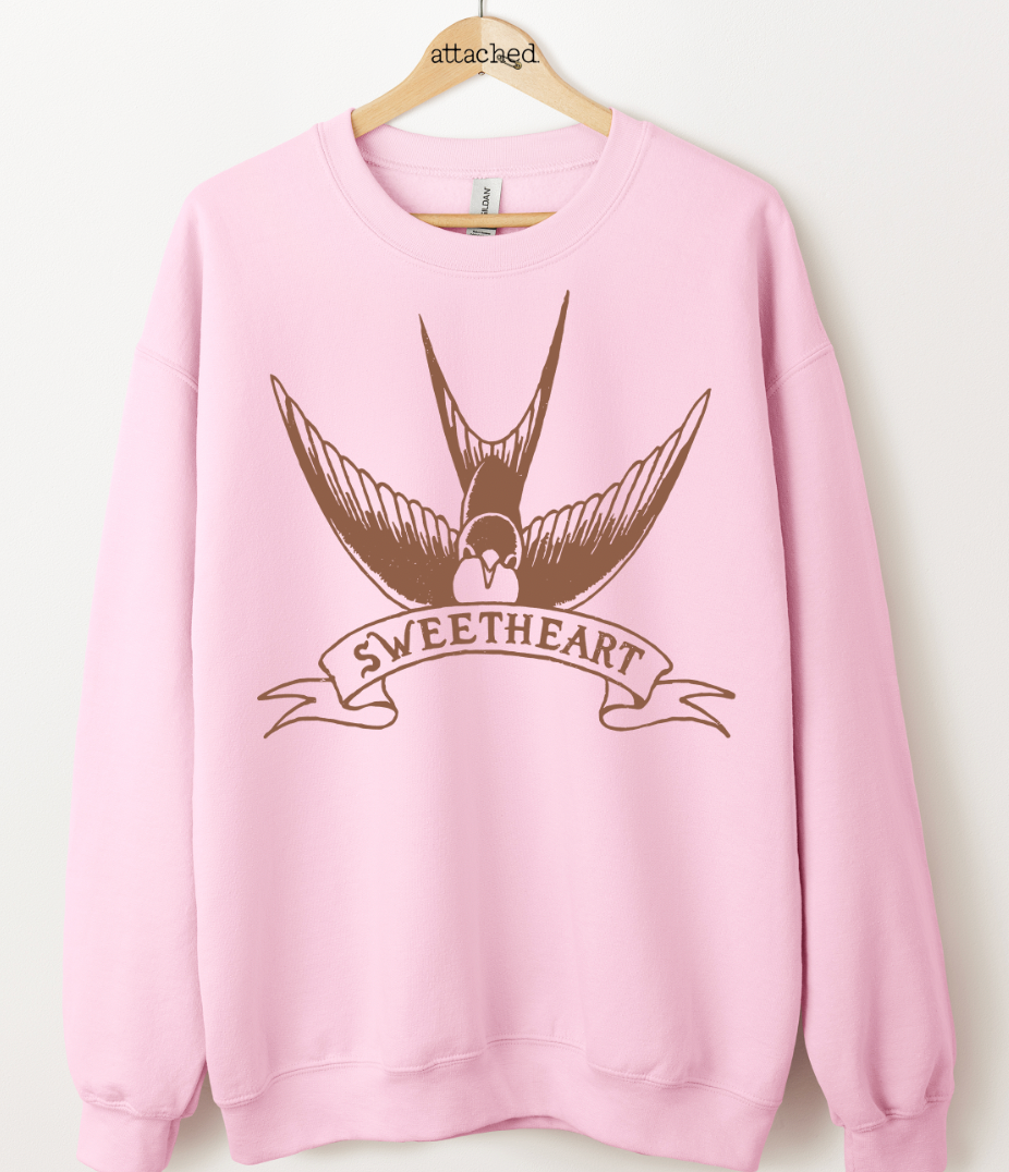 Traditional Sweetheart Bird Graphic Top