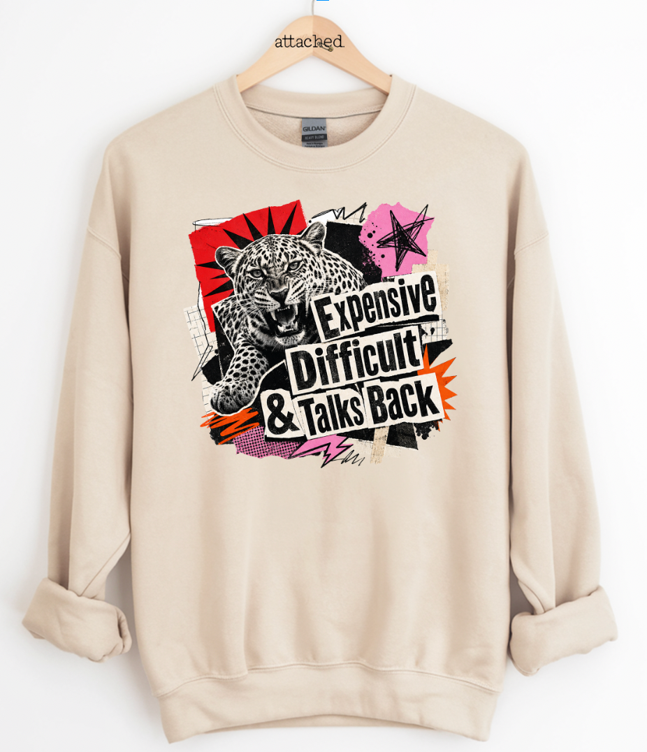 Leopard Expensive Difficult Graphic Top