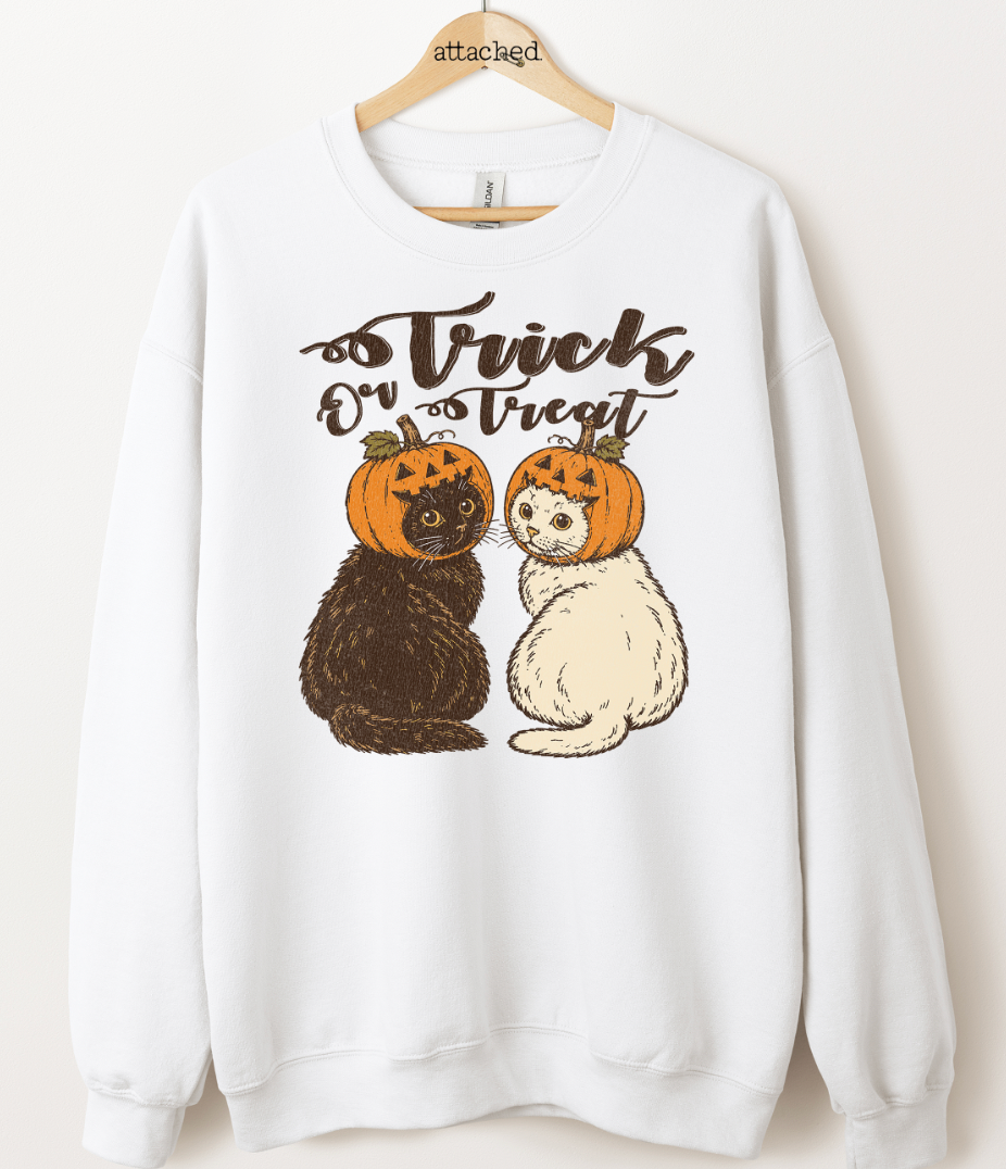 Cats Trick Or Treat Graphic Top