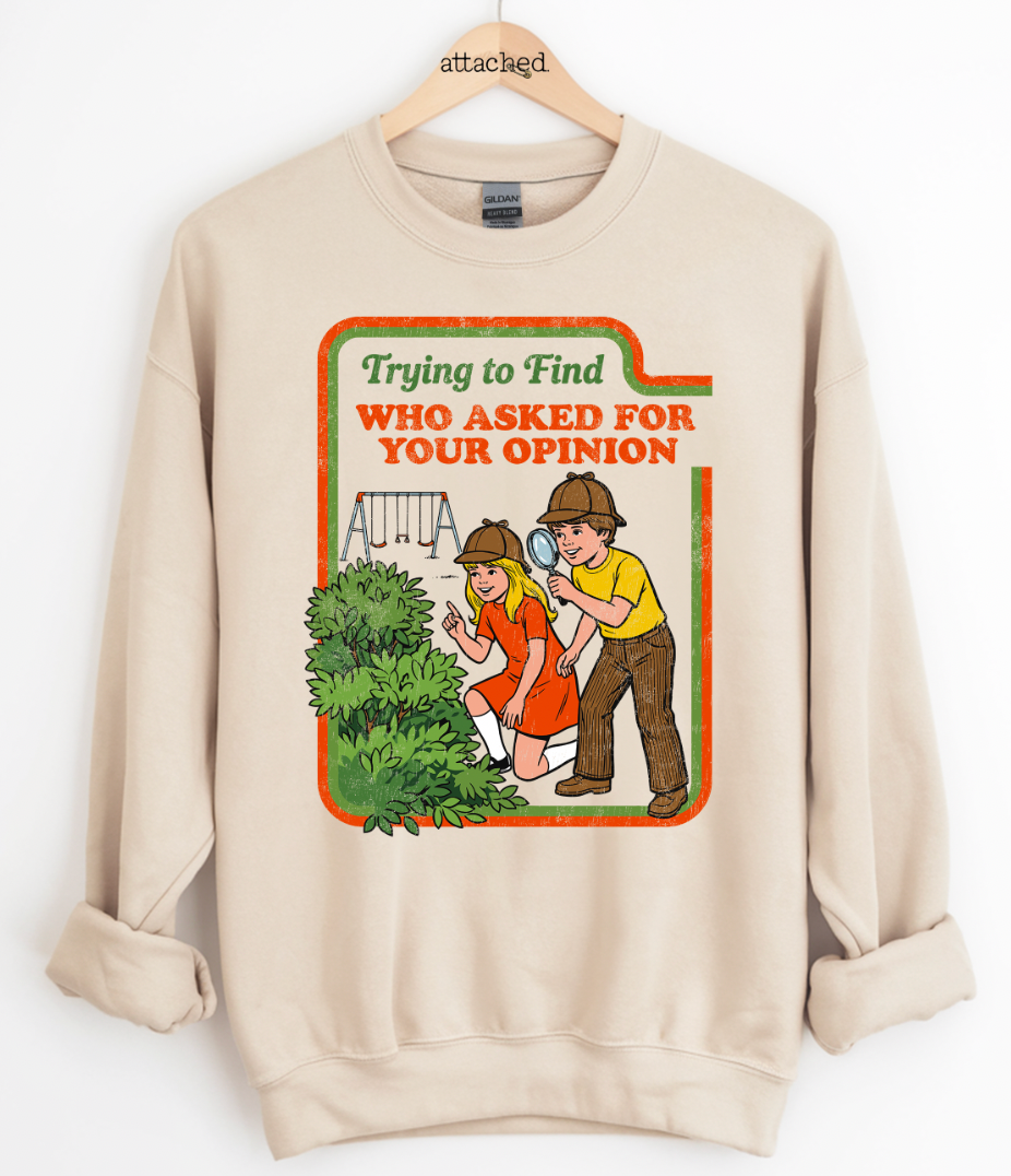 Trying To Find Opinion Graphic Top
