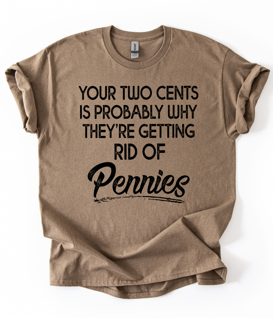 Pennies Graphic Top
