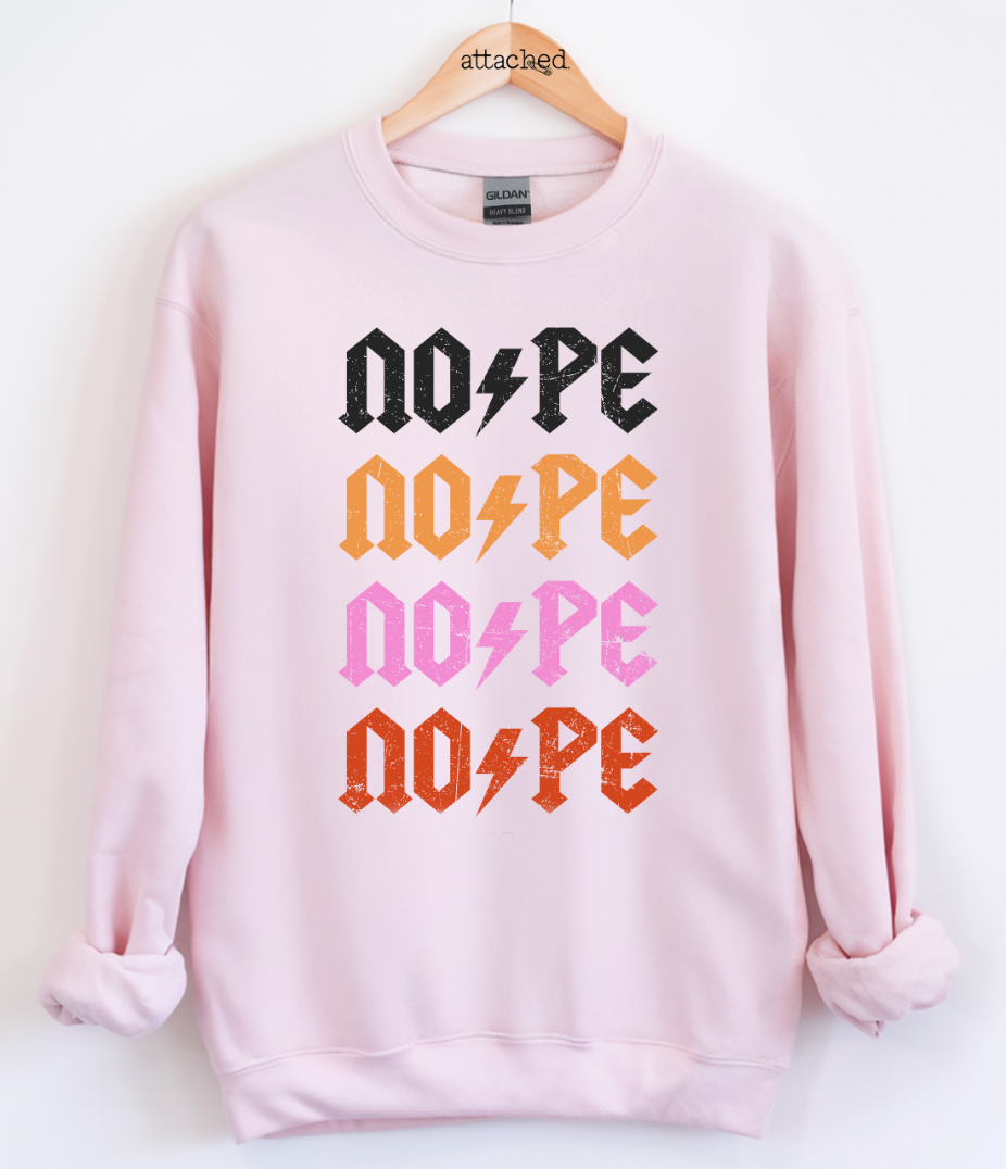Trendy Nope Graphic Top