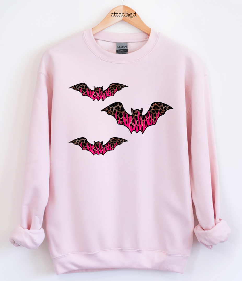 Leopard Bats Graphic Top