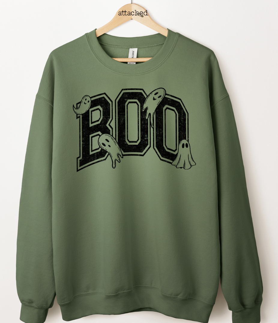 Varsity Boo Ghosts Graphic Top
