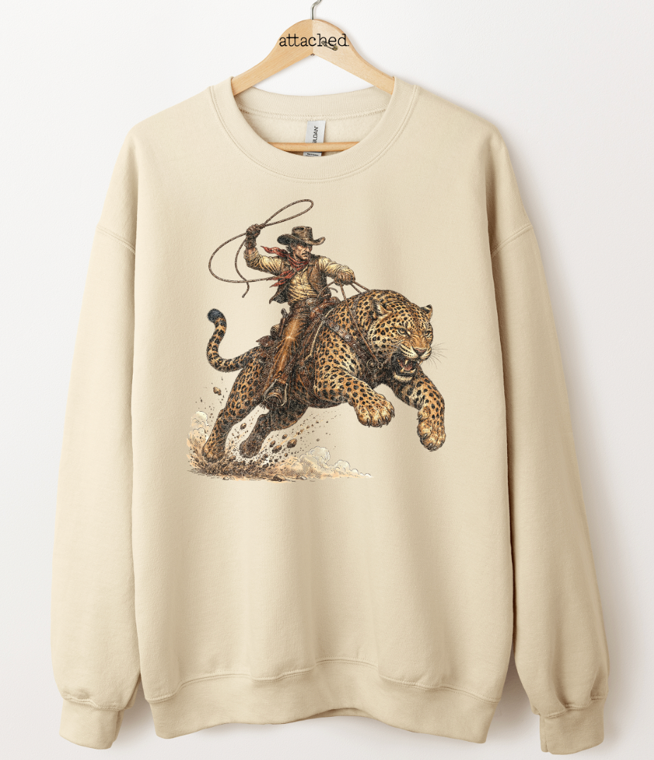 Wranglin' Leopard Graphic Top