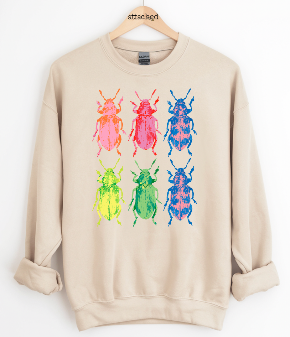Colorblock Bugs Graphic Top
